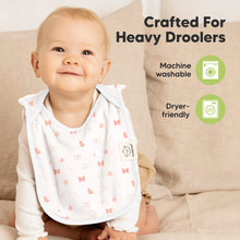 Load image into Gallery viewer, 8-Pack Hallo Drool Bibs (Sweet Charm)
