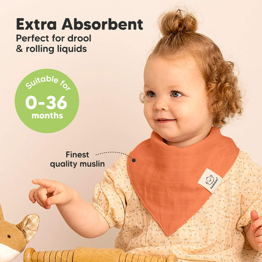 8-Pack Lumi Muslin Bandana Bibs (Eclipse)