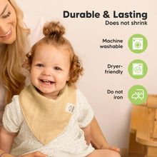 Load image into Gallery viewer, 8-Pack Lumi Muslin Bandana Bibs (Primeval)
