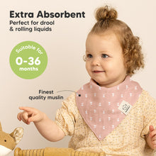 Load image into Gallery viewer, 8-Pack Lumi Muslin Bandana Bibs (Wild Bloom)
