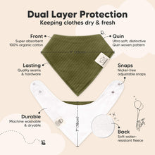 Load image into Gallery viewer, 8-Pack Quin Bandana Bibs (Basics)
