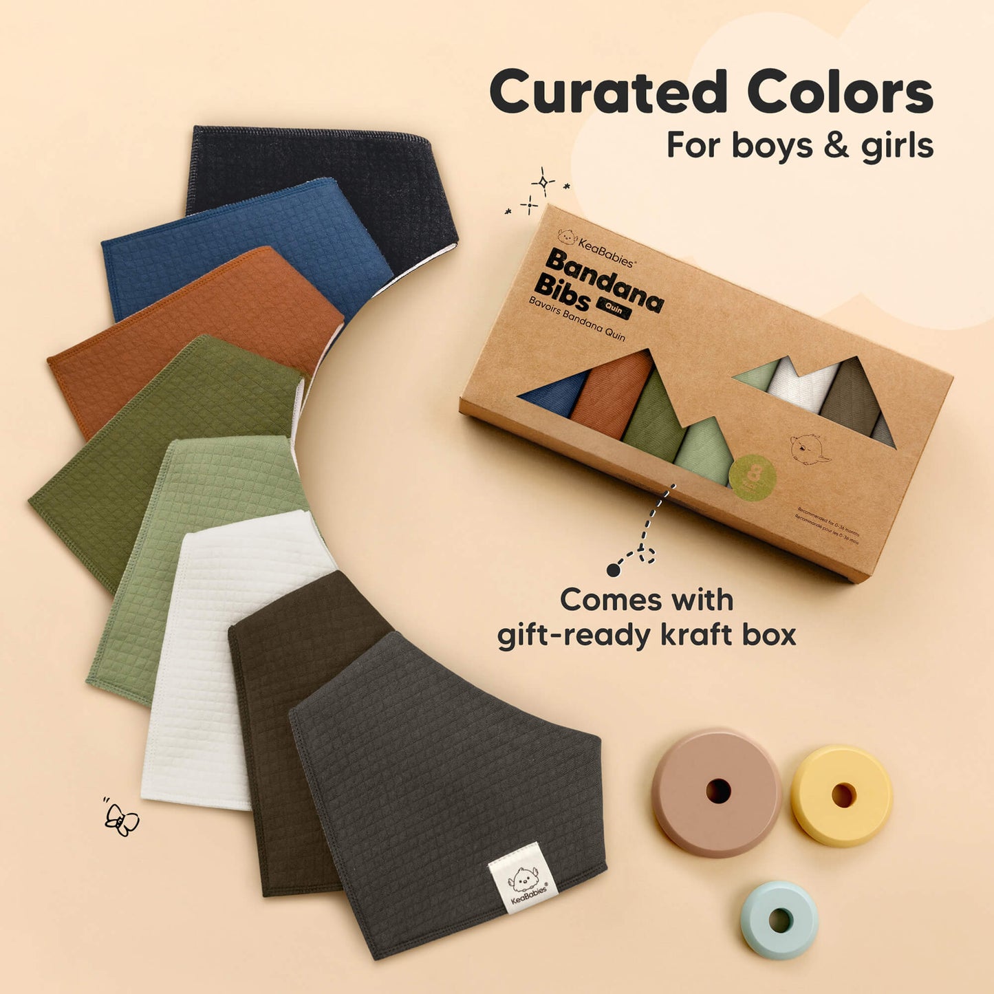 Curated Colors for boys & girls, comes with gift-ready kraft box.
 28971244159162