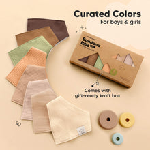 Load image into Gallery viewer, 8-Pack Quin Bandana Bibs (Driftwood)
