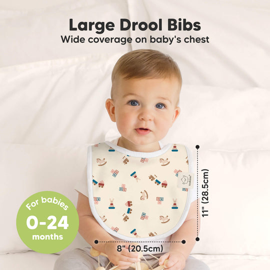 8-Pack Urban Drool Bibs (Toy Land)