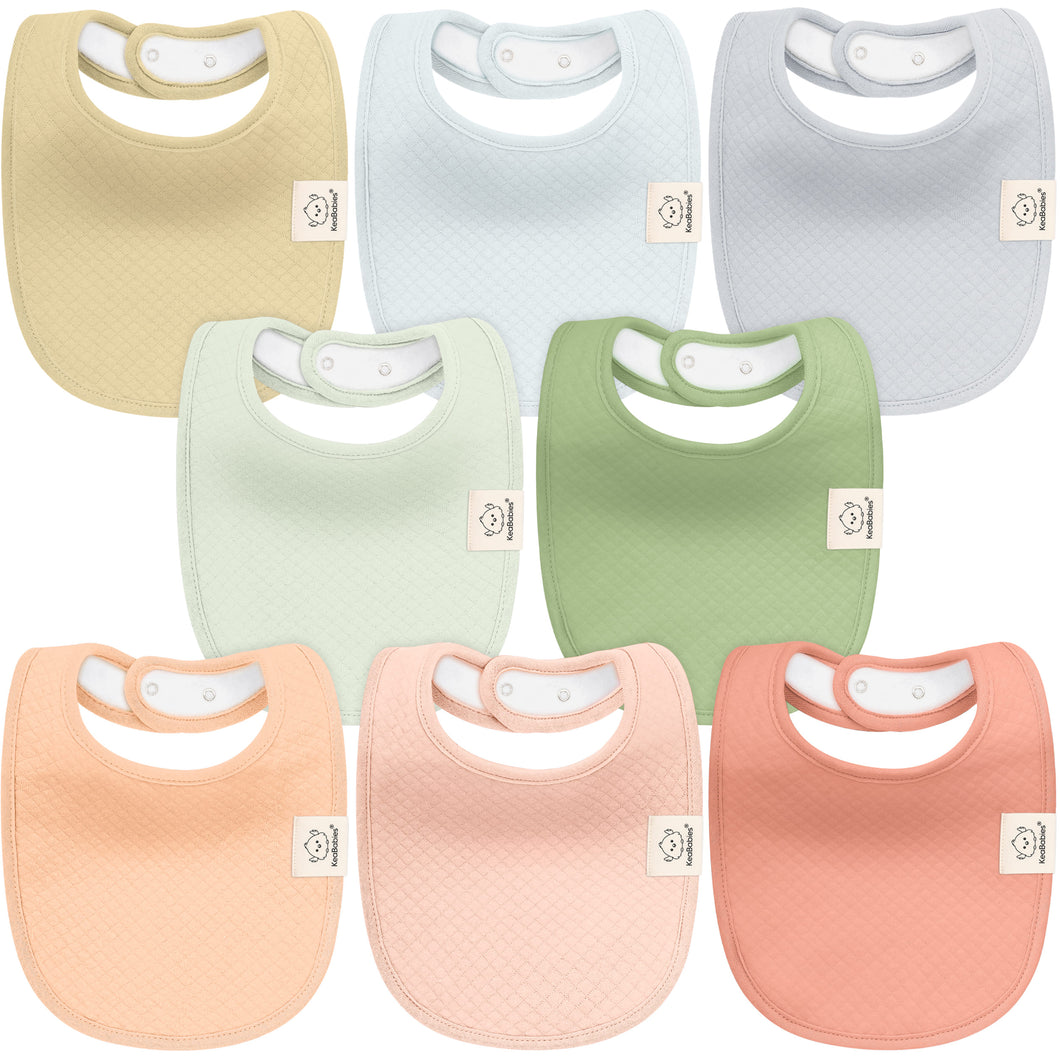 8-Pack Urban Quin Drool Bibs (Dew)