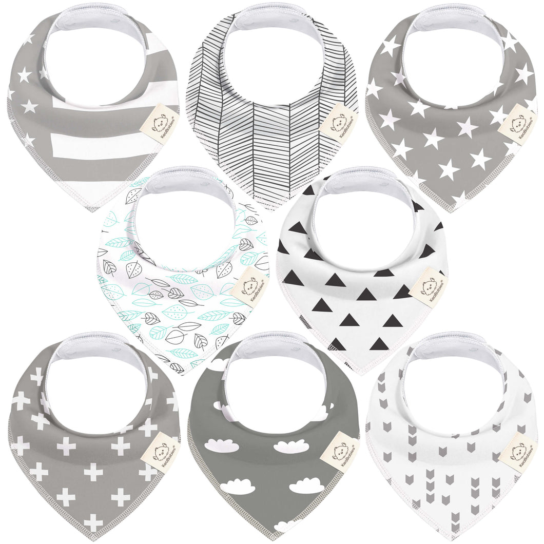 8-Pack Organic Bandana Bibs (Boy)