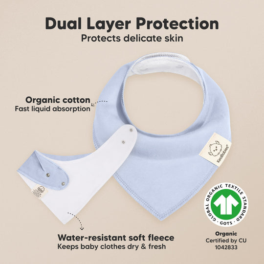 8-Pack Organic Bandana Bibs (Spring)