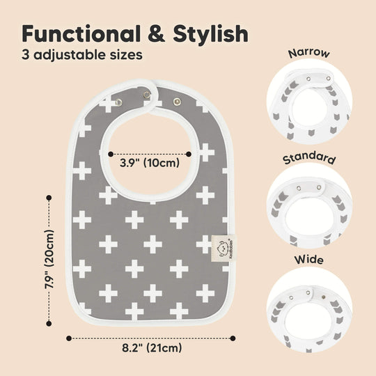 8-Pack Coast Drool Bibs (Crossroads)