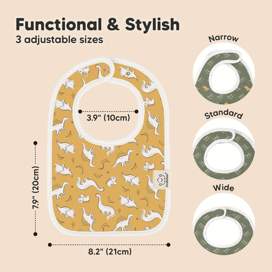 8-Pack Coast Drool Bibs (Mesozoic)