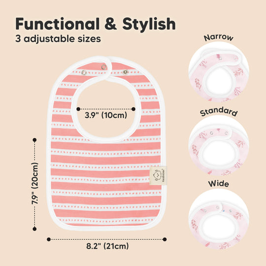 8-Pack Coast Drool Bibs (Sweet Charm)