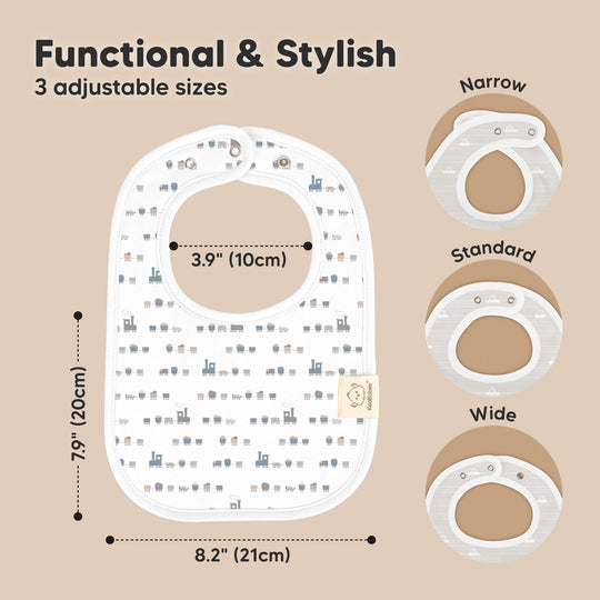 8-Pack Coast Drool Bibs (Vessels)