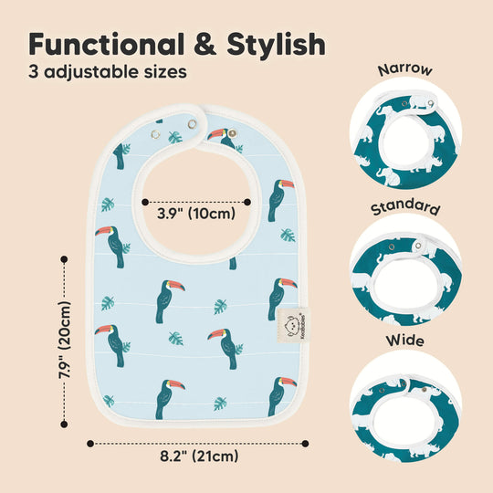 8-Pack Coast Drool Bibs (Wildscape)