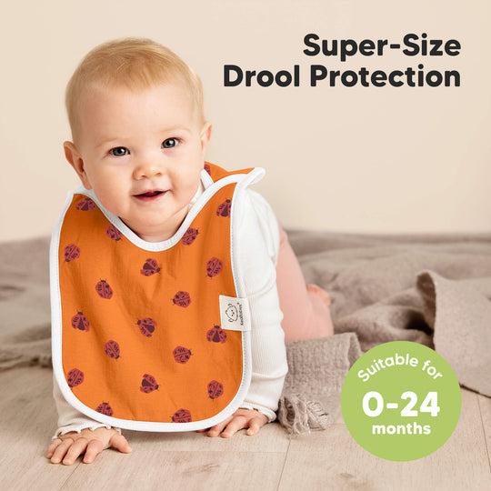 8-Pack Hallo Drool Bibs (Fall Spores)