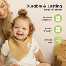 Load image into Gallery viewer, 8-Pack Lumi Muslin Bandana Bibs (Sahara)
