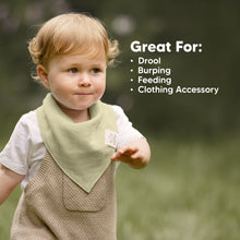 Load image into Gallery viewer, 8-Pack Lumi Muslin Bandana Bibs (Sahara)
