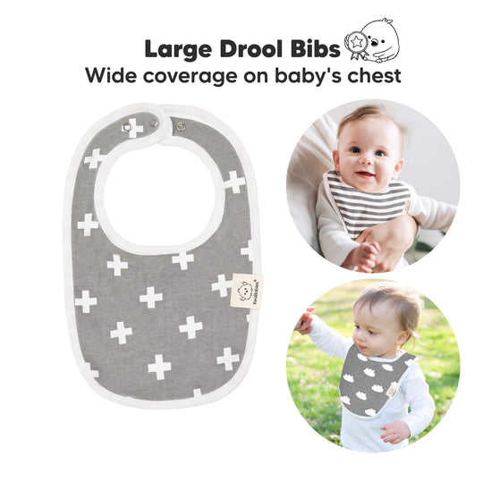 8-Pack Urban Drool Bibs