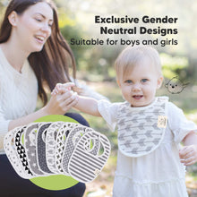 Load image into Gallery viewer, 8-Pack Urban Drool Bibs (Grayscape)
