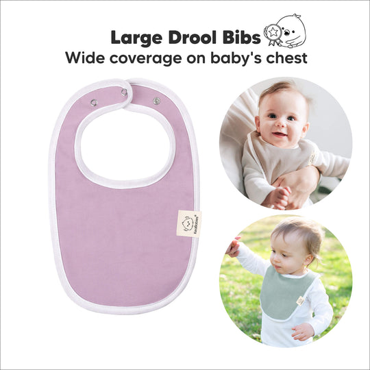 8-Pack Urban Drool Bibs (Muted Pastel)