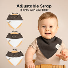 Load image into Gallery viewer, 8-Pack Organic Bandana Bibs (Basics)
