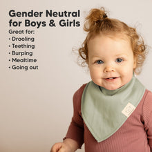 Load image into Gallery viewer, 8-Pack Organic Bandana Bibs (Basics)
