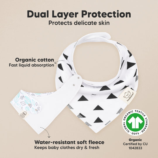 8-Pack Organic Bandana Bibs (Boy)