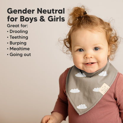 Gender Neutral, great for boys & girls, ideal for drooling, teething, burping, mealtime, and going out.
 25595094827194