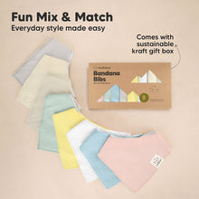 Load image into Gallery viewer, 8-Pack Organic Bandana Bibs (Dawn)
