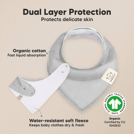 8-Pack Organic Bandana Bibs (Hunter)