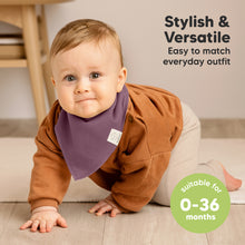 Load image into Gallery viewer, 8-Pack Organic Bandana Bibs (Lilac)
