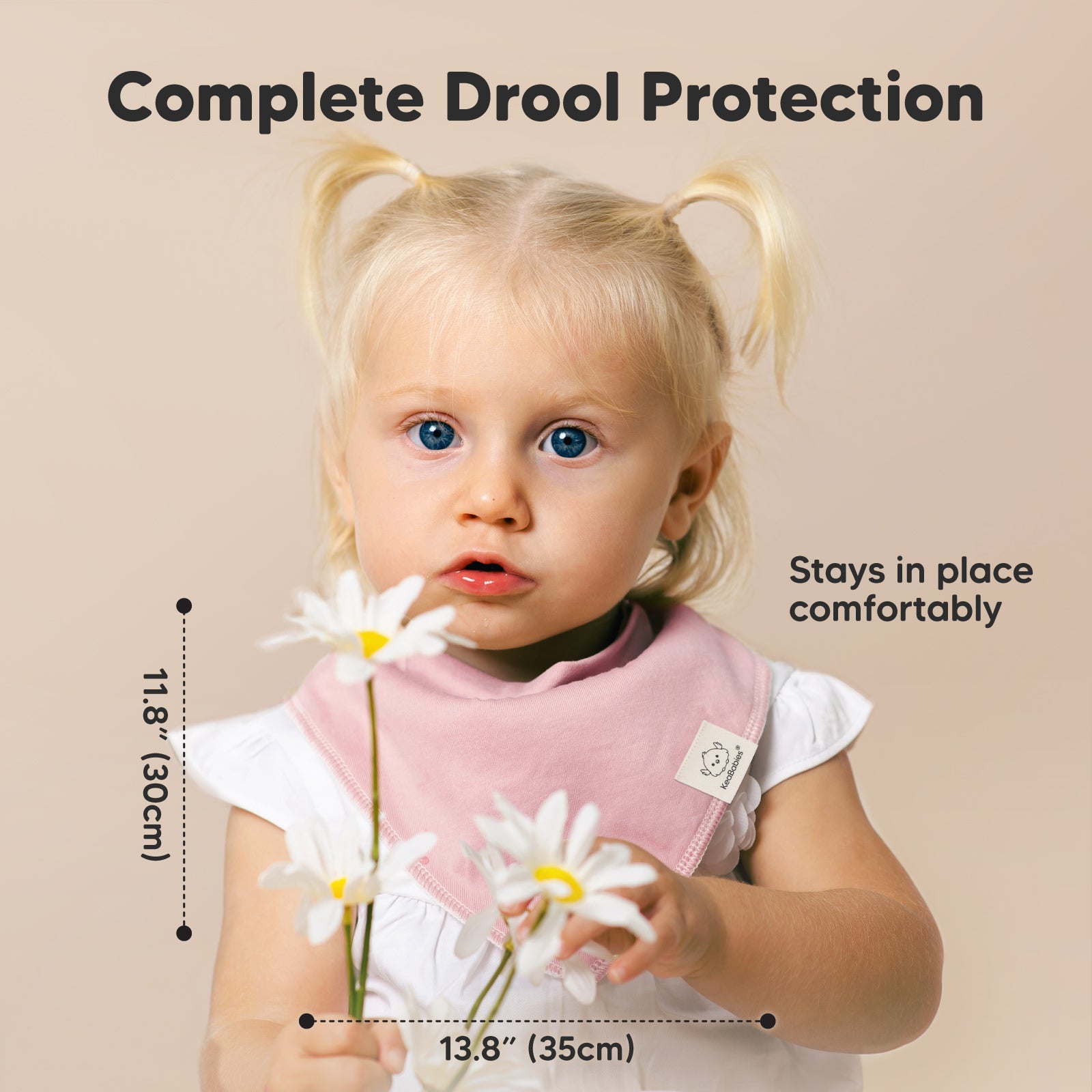 Great for clothing accessory, drooling, feeding, and burping. 13.8 inches by 11.8 inches.  32612026417338