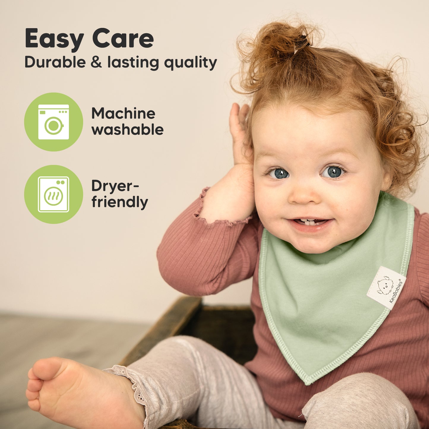 Easy Care & lasting Quality - 
Machine Washable, dryer-friendly 
 32612026843322