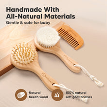 Load image into Gallery viewer, Baby Round Hair Brush and Comb Set
