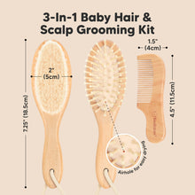 Load image into Gallery viewer, Baby Hair Brush and Comb Set
