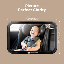 Load image into Gallery viewer, Baby Car Seat Mirror (Large, Sleek Black)
