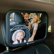 Load image into Gallery viewer, Baby Car Seat Mirror (Large, Sleek Black)
