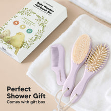 Load image into Gallery viewer, Baby Hair Brush and Comb Set (Thistle)
