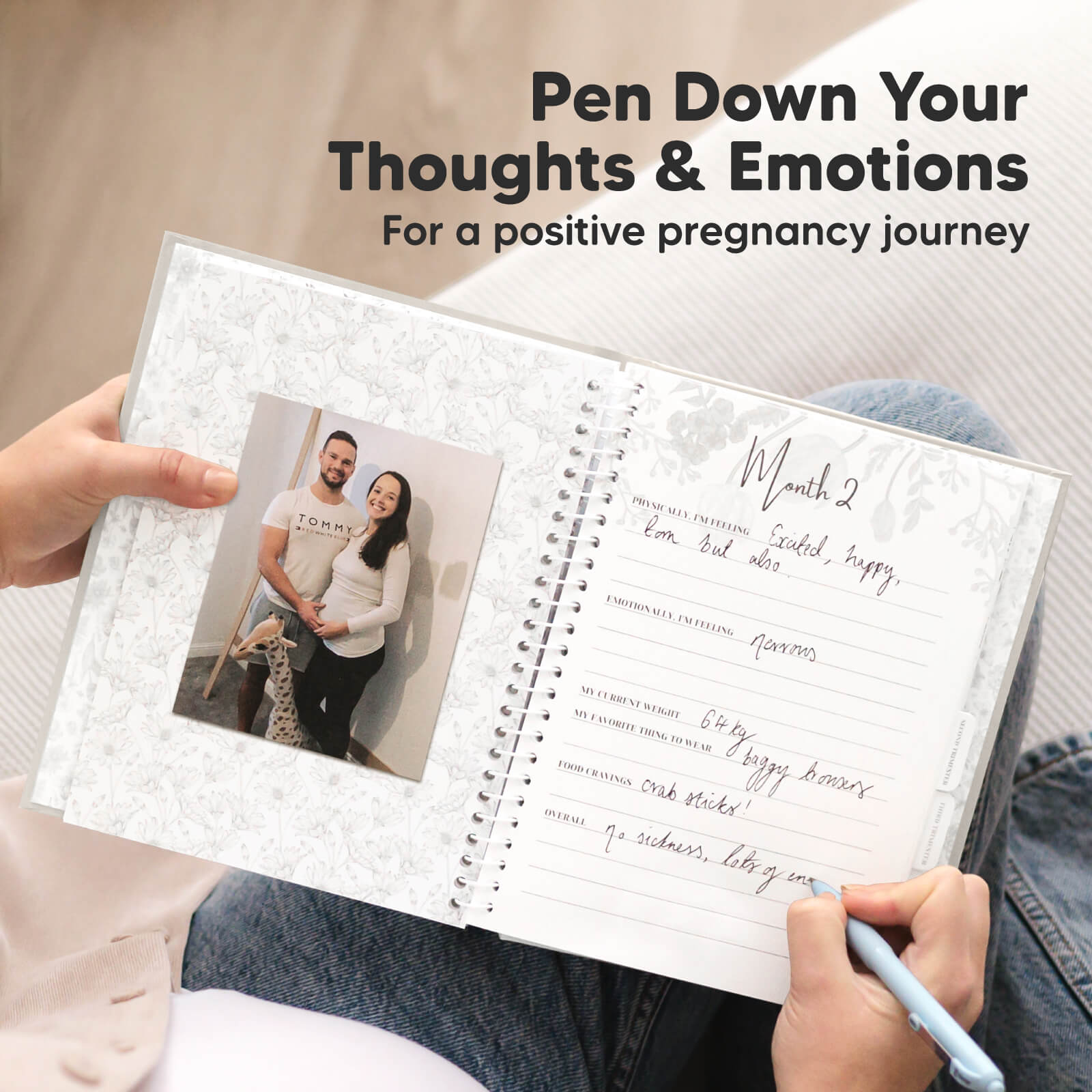 Pen Down Your Thoughts & Emotions. For a positive pregnancy journey 27255713693882