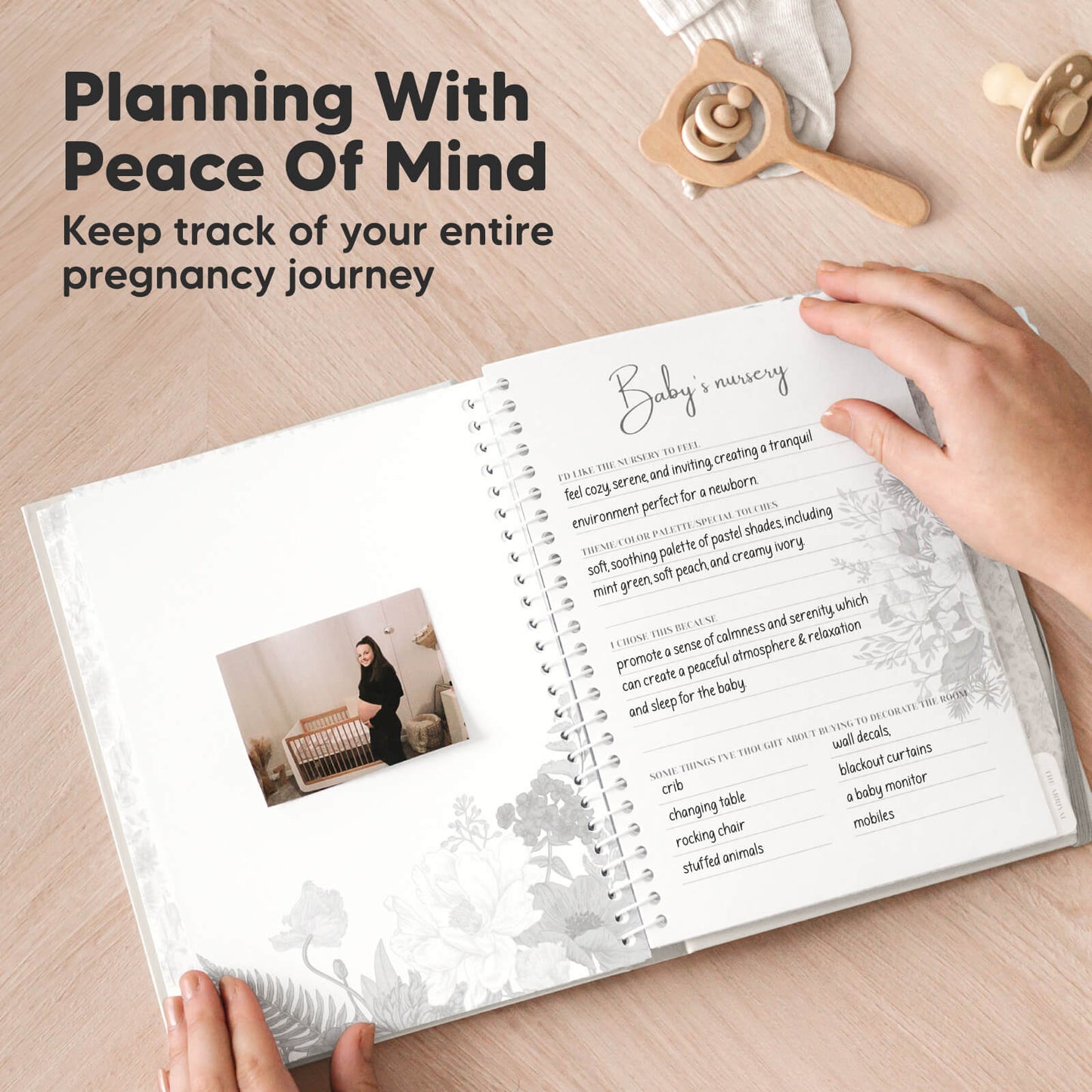 Planning With Peace Of Mind..
Keep track of your entire pregnancy journey 27255713726650
