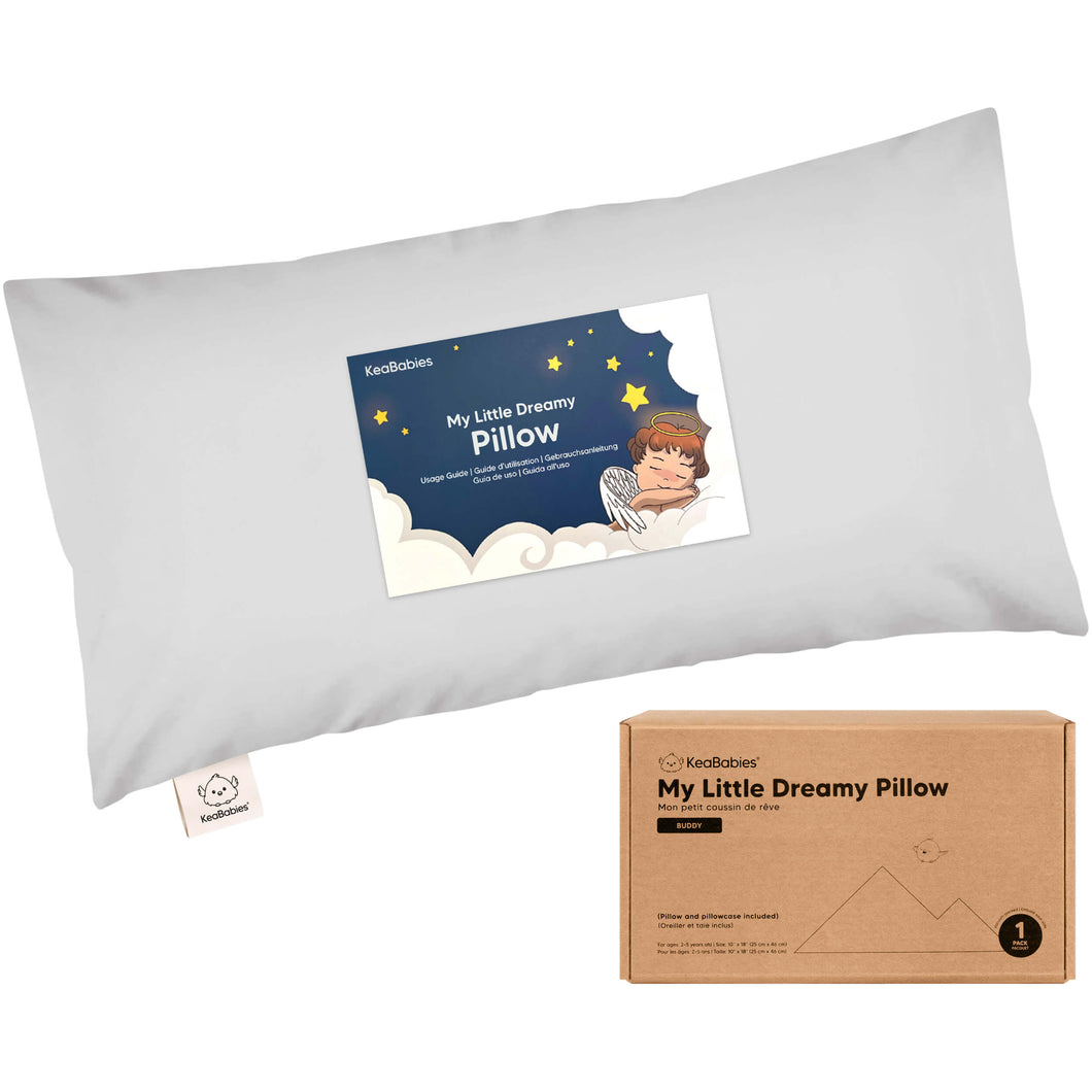 Buddy Toddler Pillow (French Gray)