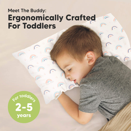 Buddy Toddler Pillow (Jolly Rainbow)