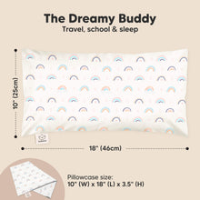 Load image into Gallery viewer, Buddy Toddler Pillow (Jolly Rainbow)
