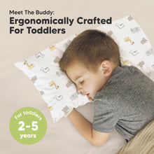 Load image into Gallery viewer, Buddy Toddler Pillow (Safari Echo)
