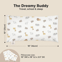 Load image into Gallery viewer, Buddy Toddler Pillow (Safari Echo)

