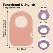 Load image into Gallery viewer, 8-Pack Coast Drool Bibs (Mauve)
