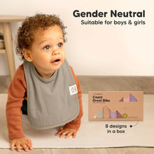 Load image into Gallery viewer, 8-Pack Coast Drool Bibs (Mauve)
