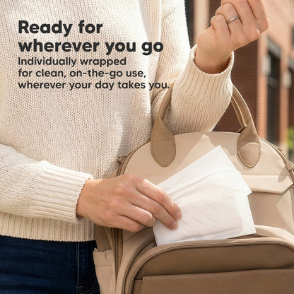 Ready for wherever you go - Individually wrapped for clean, on-the-go use, wherever your day takes you. 32880658579642