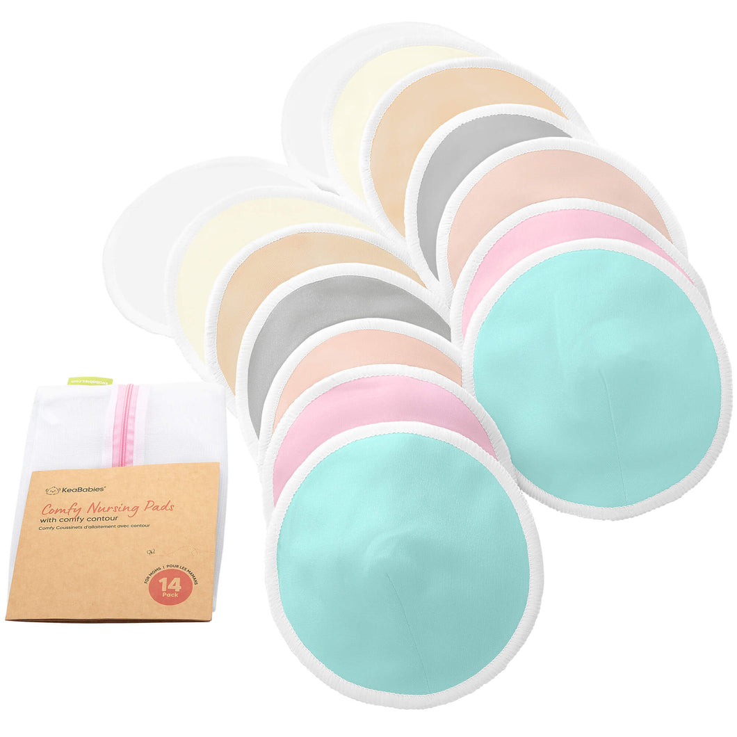 14-Pack Comfy Lite Nursing Pads (Pastel Touch)