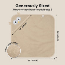 Load image into Gallery viewer, Cuddle Baby Hooded Towel (Owl)

