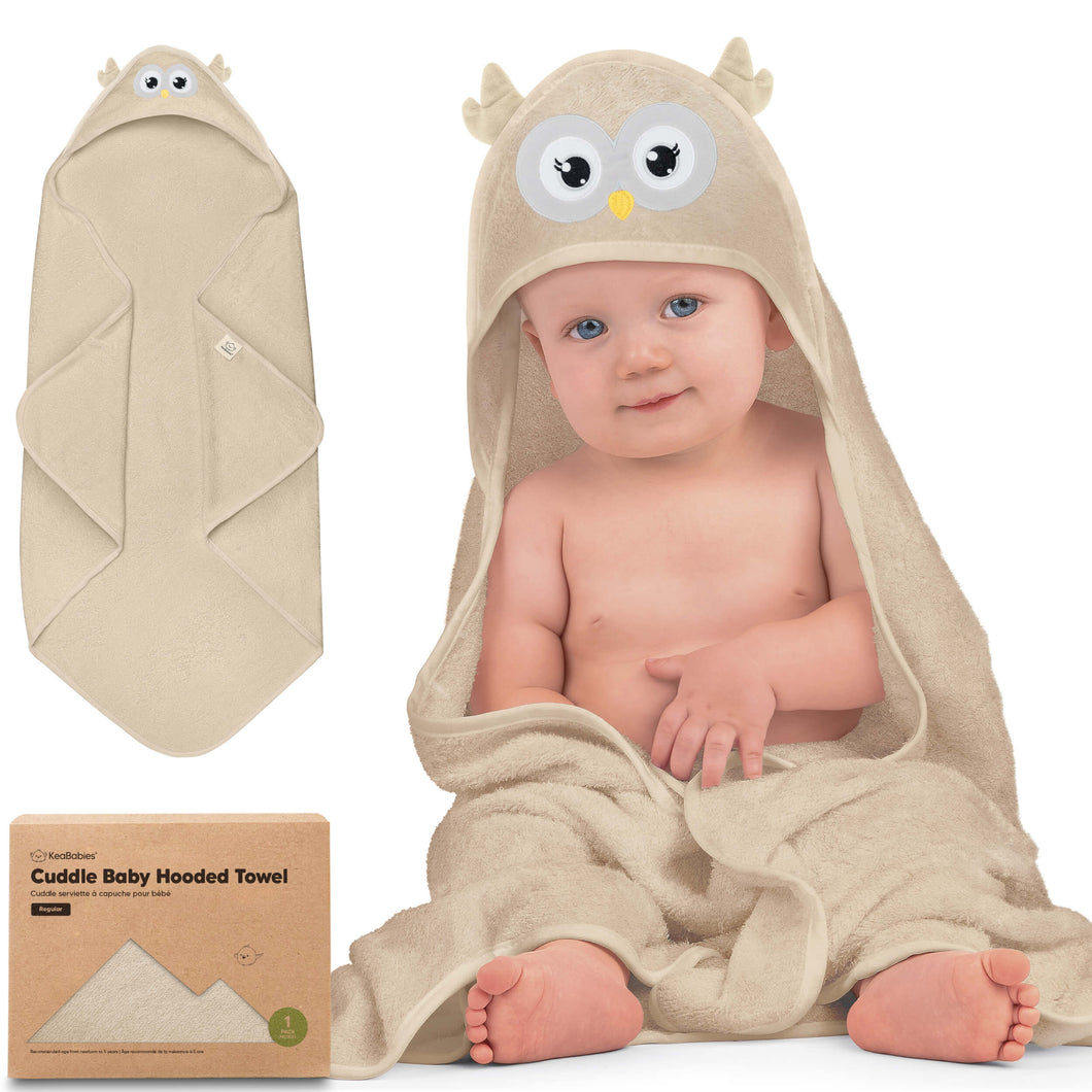 Cuddle Baby Hooded Towel (Owl)