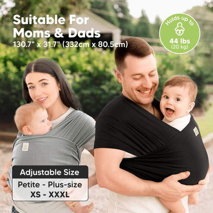 Suitable For Moms & Dads 130.7" x 31.7" (332cm x 80.5cm). Adjustable Size (Petite - Plus-size)) XS - XXXL
Holds up to 44 lbs or 20 kg 32590879293626